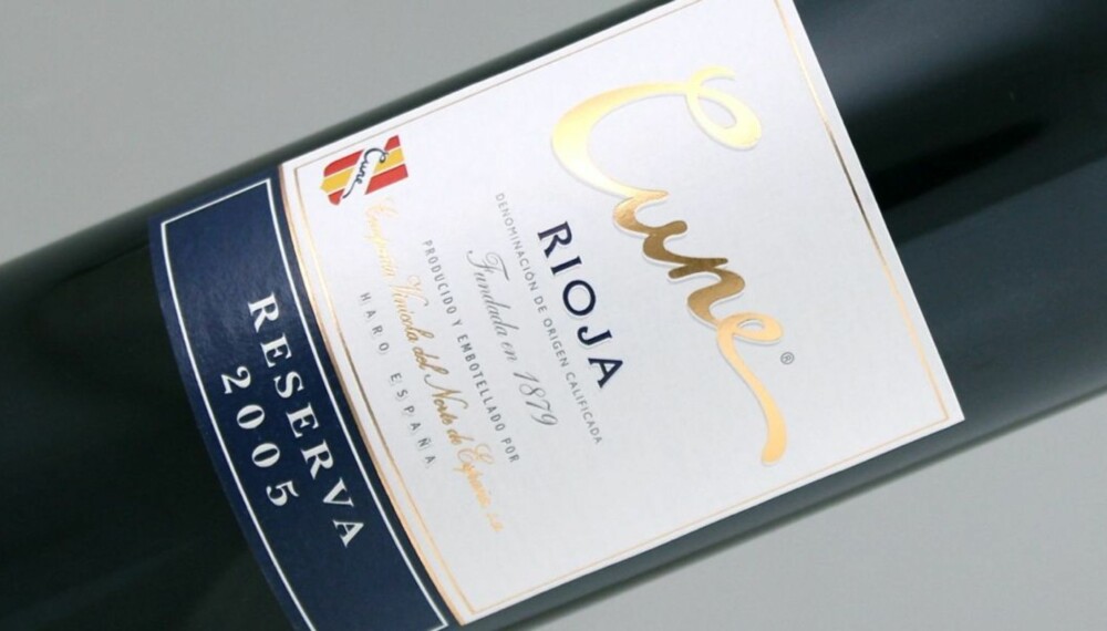 TEMPRANILLO: Cune Rioja Reserva 2005 er laget på 85 % tempranillo.