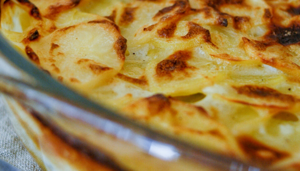 Her er oppskriften på fløtegratinerte poteter.
