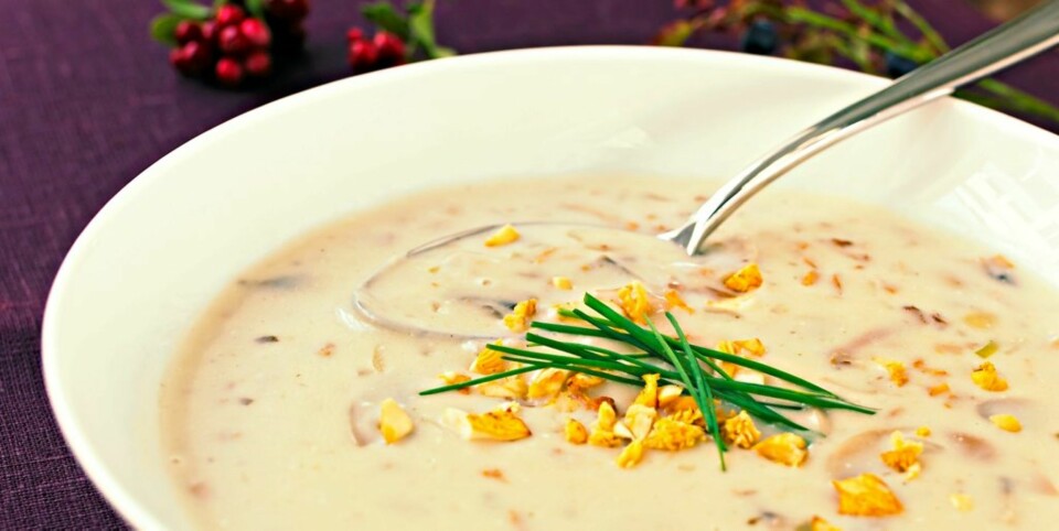 HELGEMENYEN: Kremet soppsuppe.