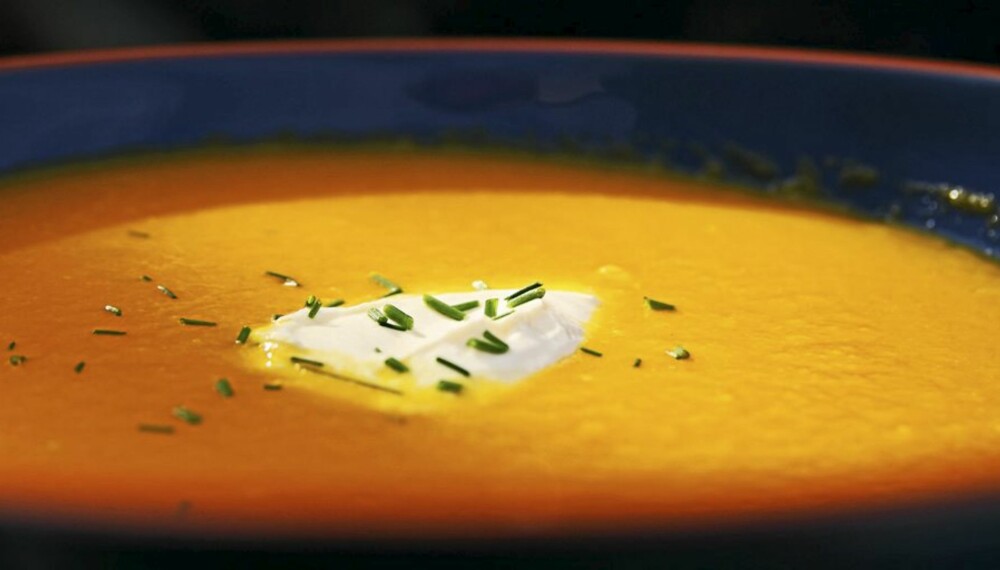 GULROTSUPPE: Herlig enkelt. GULROTSUPPE: Herlig enkelt.