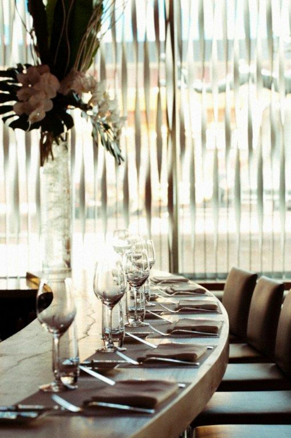 RESTAURANT I NEW YORK: Champagnebaren på Le Bernardin er lekker.