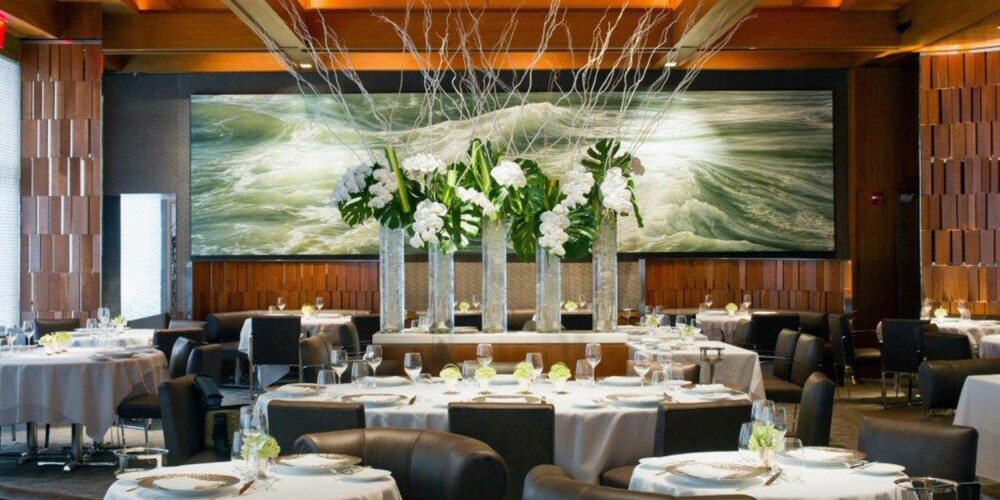 RESTAURANT I NEW YORK: Slik ser det ut på en av de mest fasjonable restaurantene i New York.