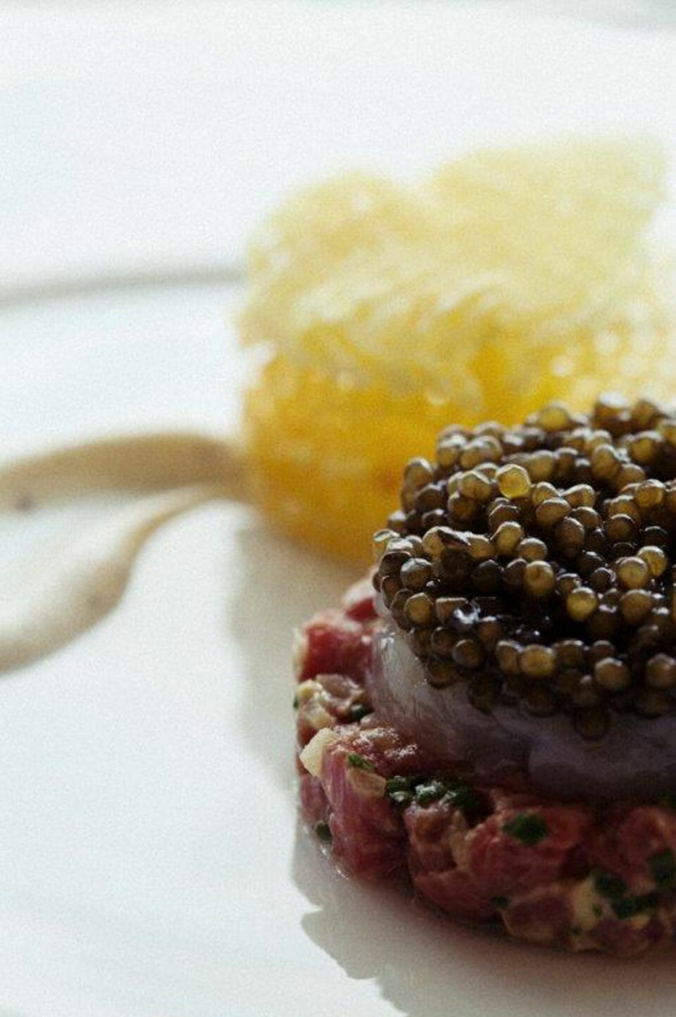 RESTAURANT I NEW YORK: Osetrakaviar , 130 dollar for 28 gram.