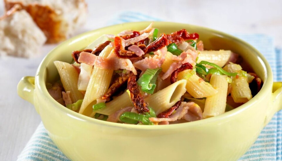 Pasta med røkt skinke Foto: matprat.no