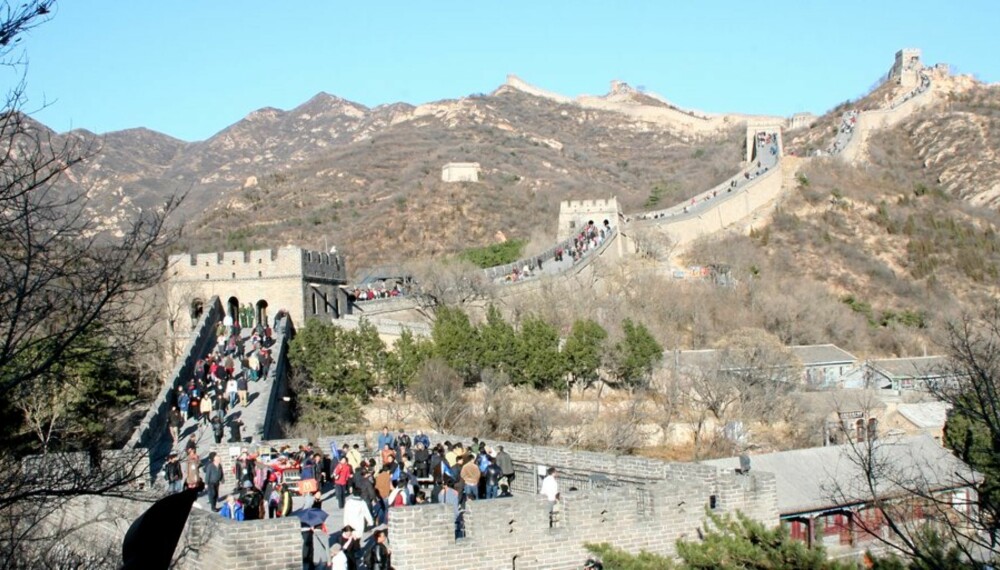 OBLIGATIORISK: En vandring på den kinesiske mur er obligatorisk når man først er i Beijing.