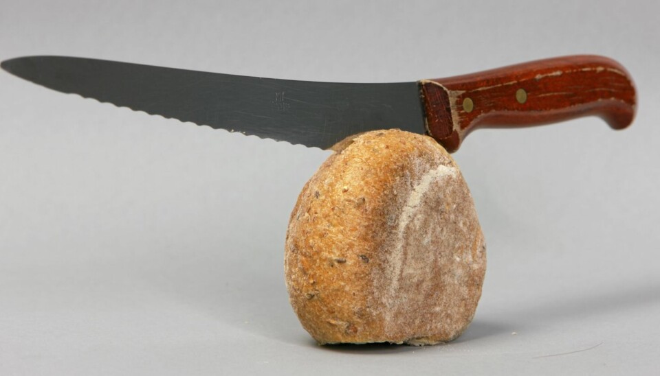 SKJERPET: Slik sliper du brødkniven.