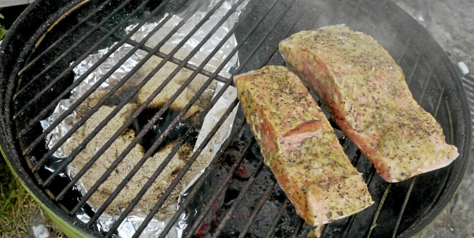 Lag røykovn av kullgrillen