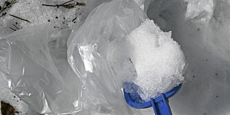 SNØ: Snø blandet med salt gjør jobben SNØ: Snø blandet med salt gjør jobben