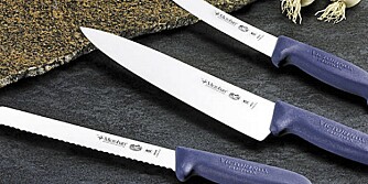 SKARPE KNIVER: Om du har en vanlig kniv, vil du bli sjokkert over hvor bra det er å ha en skikkelig kniv i kjøkkenet.