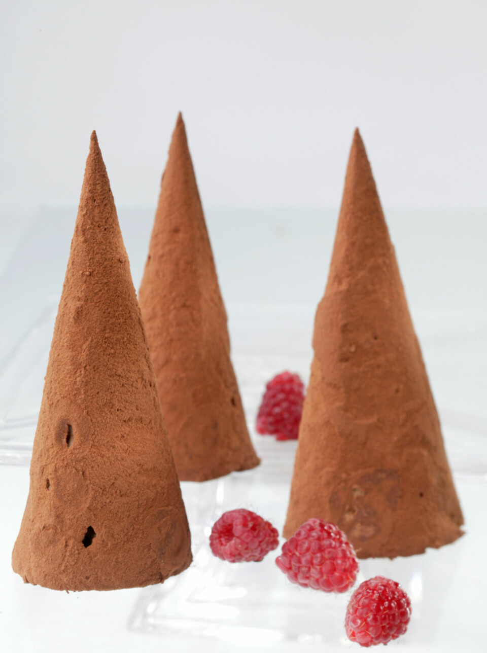 DESSERT: Sjokoladeparfait med sitruslikør.