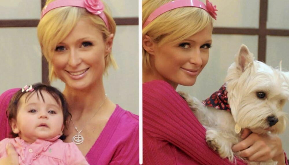 TRYGG FAVN: Er Paris Hilton til å stole på når det gjelder å passe små, vergeløse skapninger?