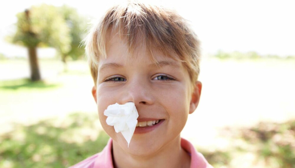 NESEBLOD: Det er barn og eldre som blør oftest neseblod, og det er sjelden grunn til bekymring. 