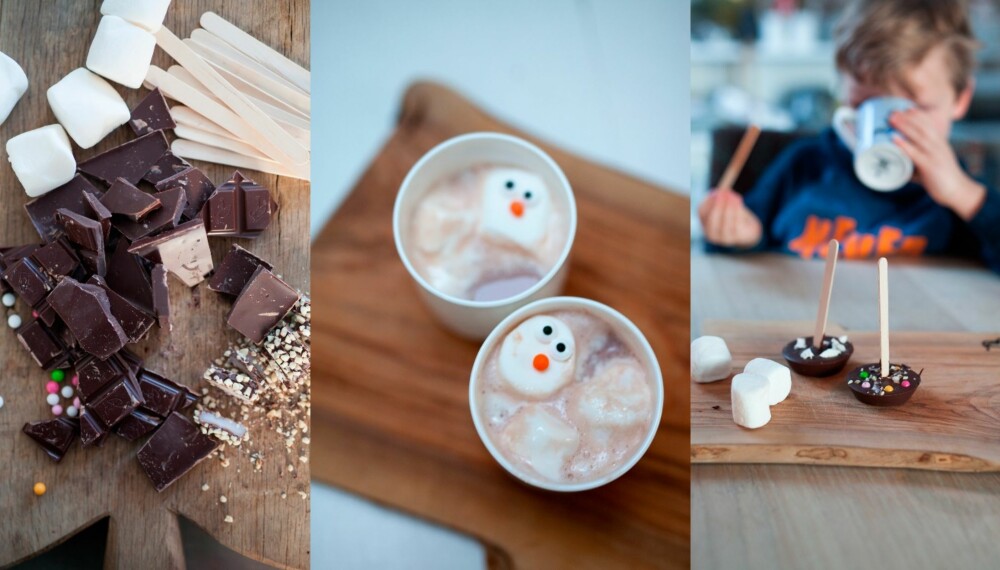KAKAO PÅ PINNE: Med denne kakaoen blir det ekstra stas å komme inn igjen fra den bitende vinterkulda. Foto: Per Olav Sølvberg.