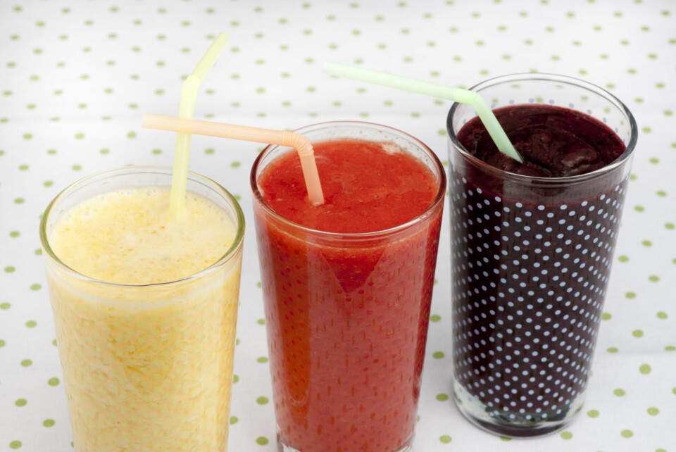 SMOOTHIE: Dette er en genial måte å få i barna mer grønnsaker på. De fleste vil elske sunn smoothie.