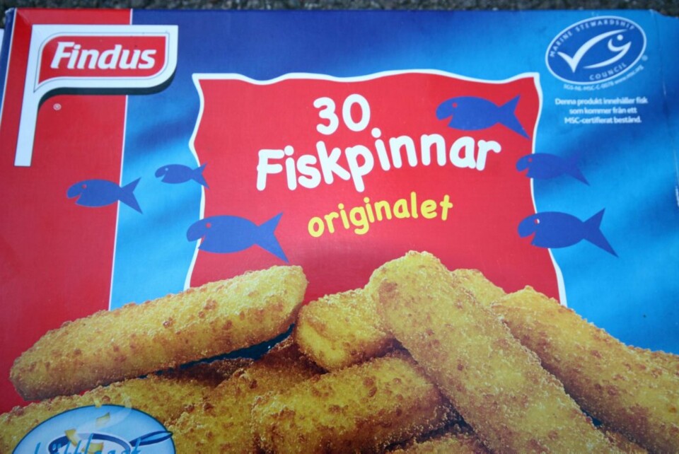 FISKEMIDDAG: Findus fiskepinner.