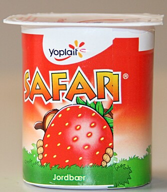 NUMMER 1: Safari apeyoghurt med jordbær.