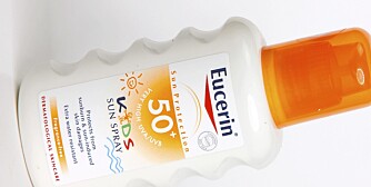 HORMONELL: Solkremen fra Eucering inneholder hormonforstyrrende stoffer.