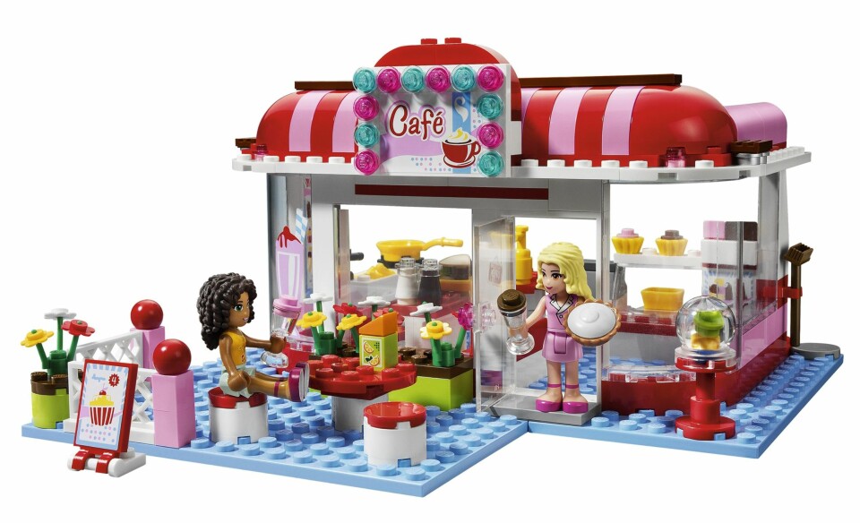 ROSA: Lego Friends serien ble lansert i 2012 og retter seg primært mot jenter.