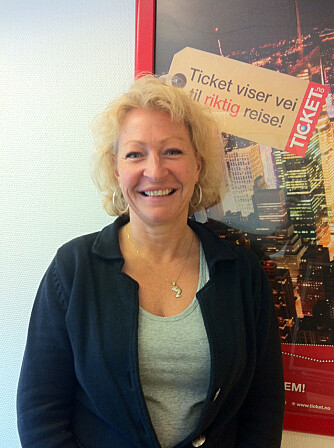 TICKETS: Ellen Wolff Andresen ved Ticket Feriereiser AS. TICKETS: Ellen Wolff Andresen ved Ticket Feriereiser AS.