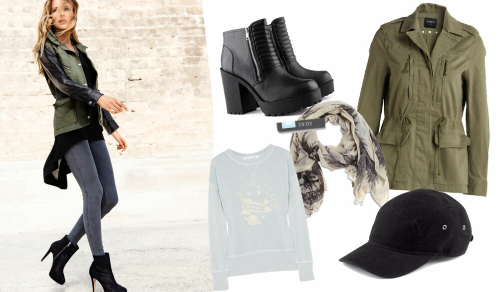 SEXY: Jo da, leggings kan være sexy. Du må bare style plagget riktig. Boots i imitert skinn, kr 449, H&M. College jumper fra Etoile Isabel Marant, kr 1900, Net-a-Porter. Skjerf, kr 149, Lindex. Jakke, kr 499, Lindex. Cap, kr 79, H&M. SEXY: Jo da, leggings kan være sexy. Du må bare style plagget riktig. Boots i imitert skinn, kr 449, H&M. College jumper fra Etoile Isabel Marant, kr 1900, Net-a-Porter. Skjerf, kr 149, Lindex. Jakke, kr 499, Lindex. Cap, kr 79, H&M.