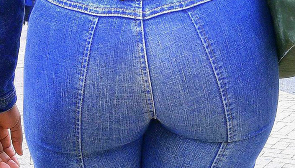TIL ADVARSEL: Om du dropper baklommer på jeansen, vil rumpa se dobbelt så stor ut.