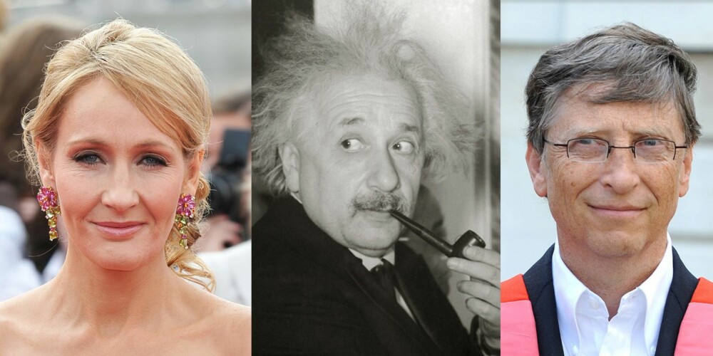 INTROVERTE: Både J.K. Rowling, Einstein og Bill Gates regnes som introverte. INTROVERTE: Både J.K. Rowling, Einstein og Bill Gates regnes som introverte.