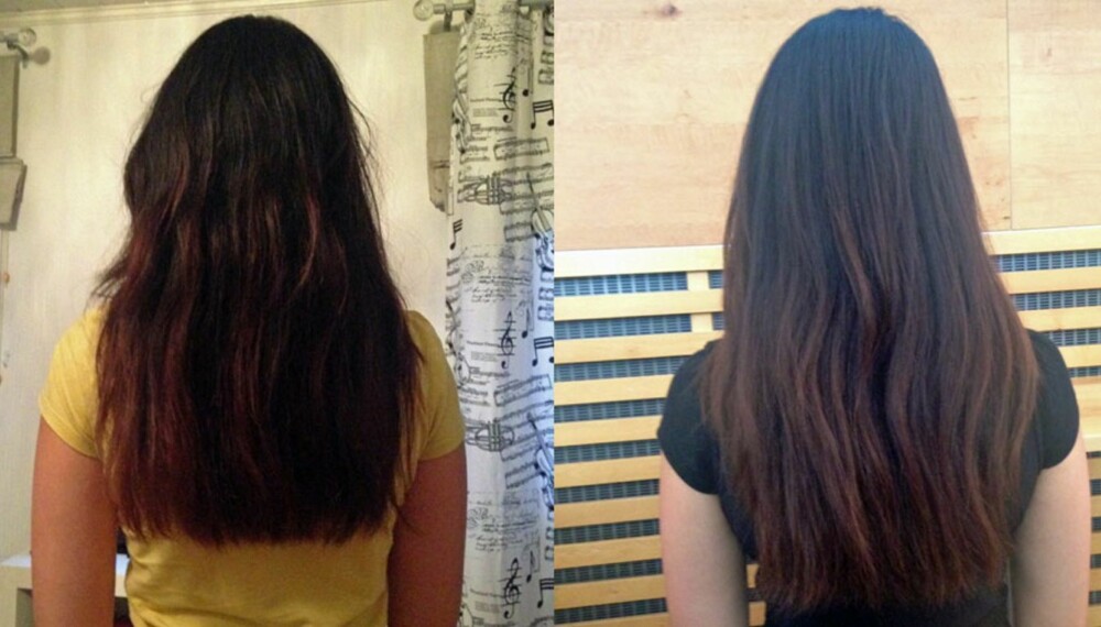 VEKST: Jerica May har testet noen hårprodukter som skal stimulere hårveksten. Hun hevder selv at det fungerer bra, men dette er svært individuelt.Håret vokser gjennomsnittlig én centimeter hver måned.