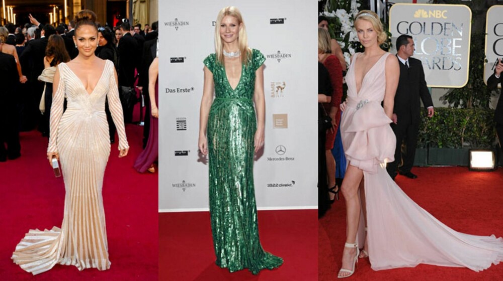 UTRINGET: Disse kjolene krever sin tape. Jennifer Lopez, Gwyneth Paltrow og Charlize Theron har garantert sikret seg fra puppeglipp. UTRINGET: Disse kjolene krever sin tape. Jennifer Lopez, Gwyneth Paltrow og Charlize Theron har garantert sikret seg fra puppeglipp.