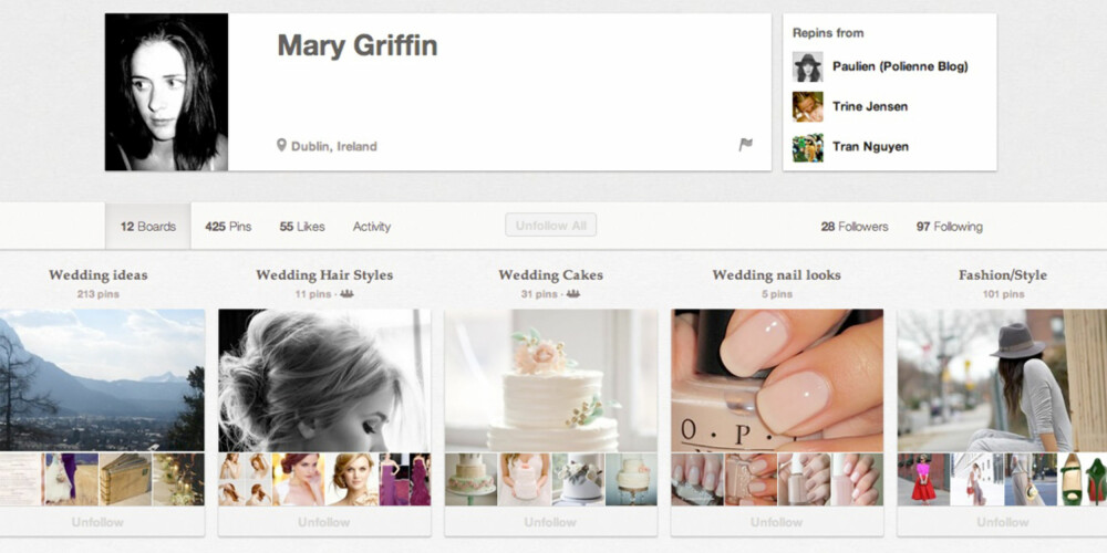 BITT AV BASILLEN: Irske Mary Griffin er godt i gang med å planlegge bryllupet sitt som skal finne sted i mars til neste år. Alle ideene samler hun på sin Pinterest-side.