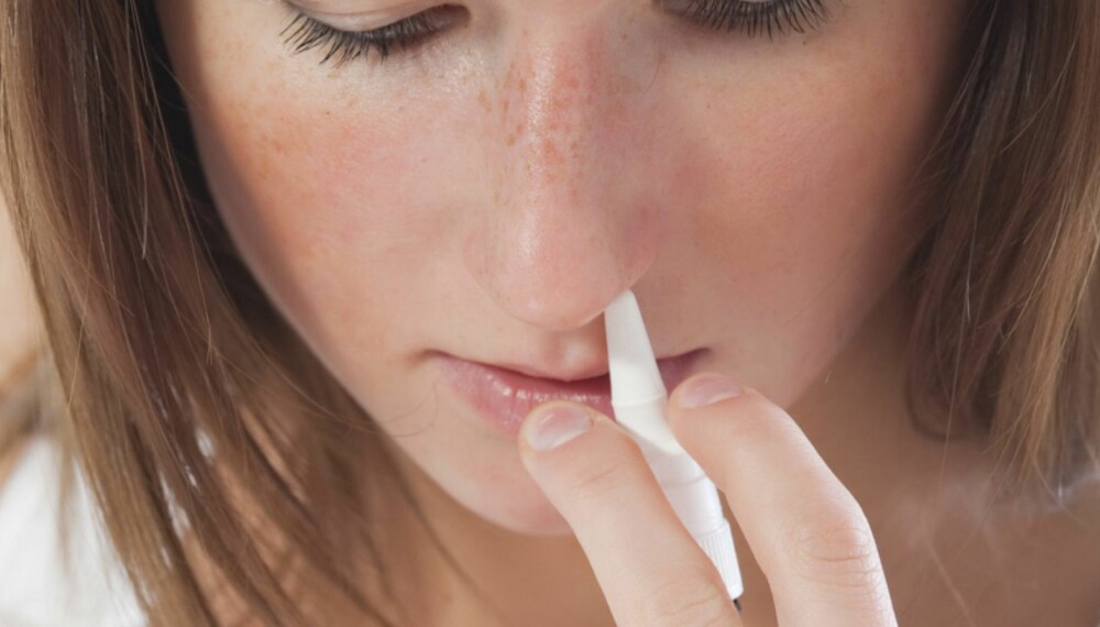 IKKE UFARLIG: Bruk av nesespray over lengre tid kan ødelegge slimhinnene.