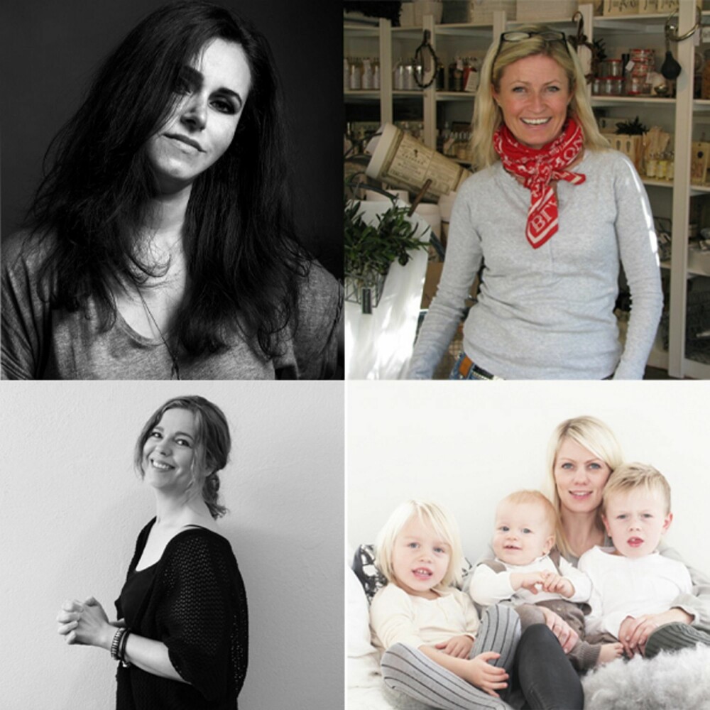 EKSPERTER PÅ NETTHANDEL: Øverst fra venstre butikkeier Linda Elmin, Lisbeth Tverback, Elin Leite og Marte Frantzen.