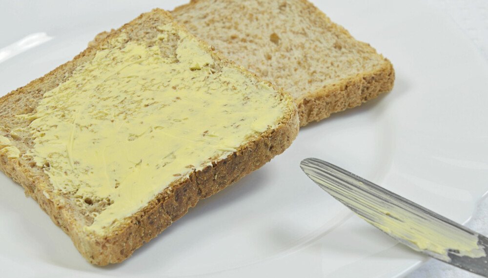 IKKE ETT FETT: Sjekk hva som er sunnest smør og margarin.