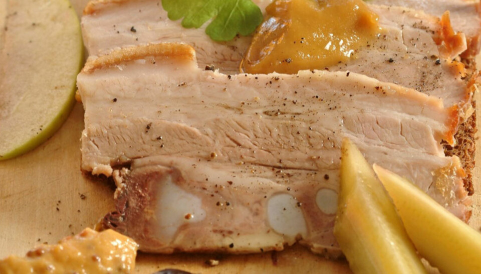 Dagens rett:
Smørbrød med ribbe og stappe