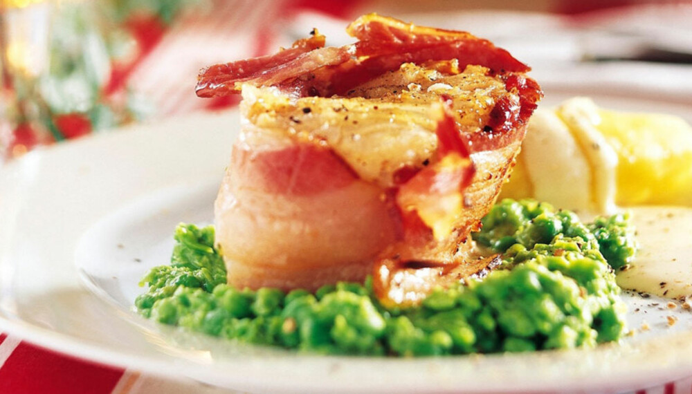 Dagens rett: 
					
	






	Lutefisk med bacon