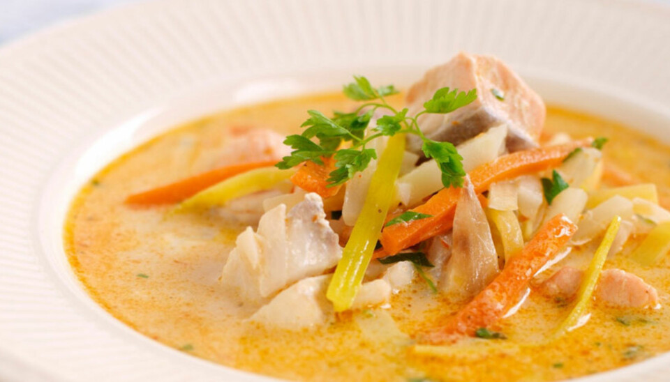 Dagens rett:
Kremet fiskesuppe