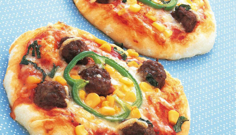 Dagens rett: Pizza med kjøttboller