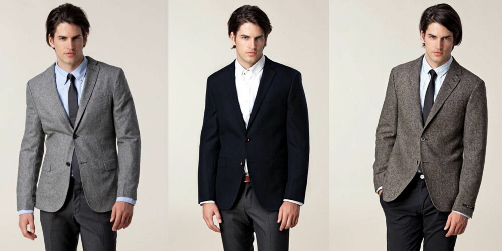 BLAZER: Fra venstre: J. Lindeberg, 3495 kr, Oscar Jacobson, 2995 kr, Tiger Of Sweden, 3295 kr.