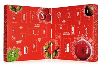 THE BODY SHOP: Adventskalenderen fås kjøpt i alle The Body Shop - butikkene. Prisen er 1098,-. Verdien er 1440 kroner. THE BODY SHOP: Adventskalenderen fås kjøpt i alle The Body Shop - butikkene. Prisen er 1098,-. Verdien er 1440 kroner.