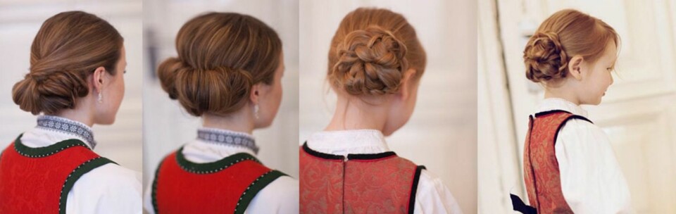 KNUTE: En av de største hårtrendene dette året er en lav knute som festes i nakken. Her er det bare kreativiteten din som kan sette en stopper for frisyren. Du kan gjerne flette halen og feste den til en knute med fliseklemmer, eller rulle opp håret bak og feste med spenner.