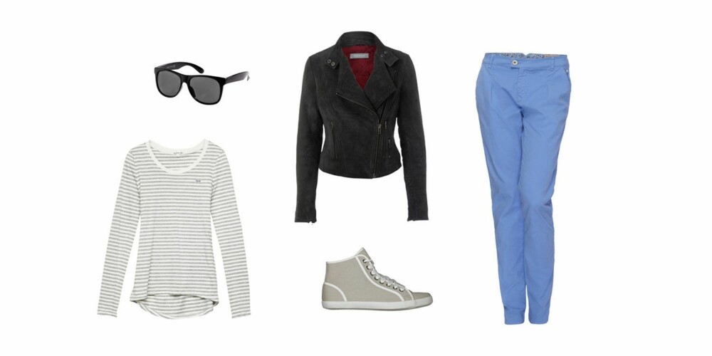 SØNDAGSTUR: Genser fra Lacoste (750 kr), solbriller fra H&M (49,50 kr), skinnjakke fra Samsøe Samsøe (3900 kr), sko fra Din Sko (349 kr), chinos fra Moods of Norway (999 kr). SØNDAGSTUR: Genser fra Lacoste (750 kr), solbriller fra H&M (49,50 kr), skinnjakke fra Samsøe Samsøe (3900 kr), sko fra Din Sko (349 kr), chinos fra Moods of Norway (999 kr).