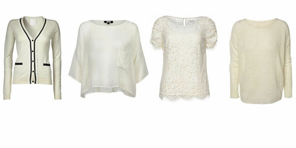 TOPP: Topper frra venstre: Inwear, 899 kr, Bik Bok, 149 kr, MQ, 499 kr, MQ, 499 kr. TOPP: Topper frra venstre: Inwear, 899 kr, Bik Bok, 149 kr, MQ, 499 kr, MQ, 499 kr.