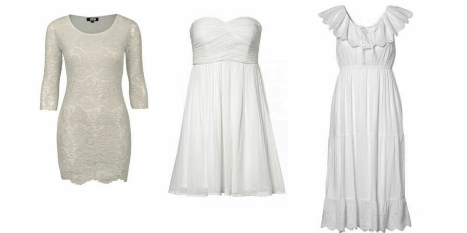 KJOLE: Fra venstre: Bik Bok, 499 kr, MQ, 499 kr, MQ, 499 kr.