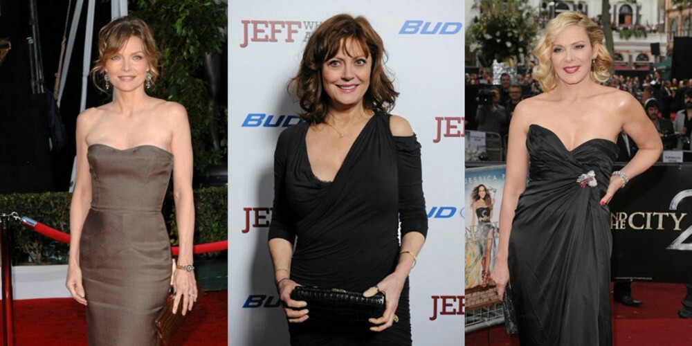 VOKSEN OG VAKKER: Disse damene vet hva de driver med. Michelle Pfeiffer (54), Susan Sarandon (65) og Kim Cattrall (56) ser alltid fantastiske ut.