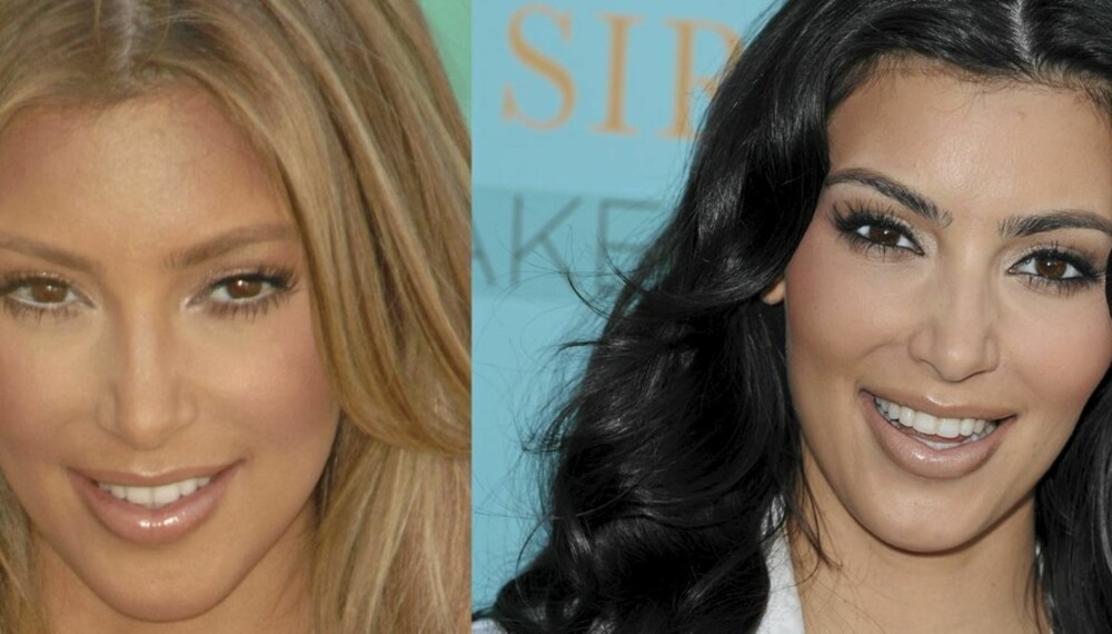 NY LOOK: Kim Kardashian har byttet bort sin mørke hårfarge med en langt lysere en.