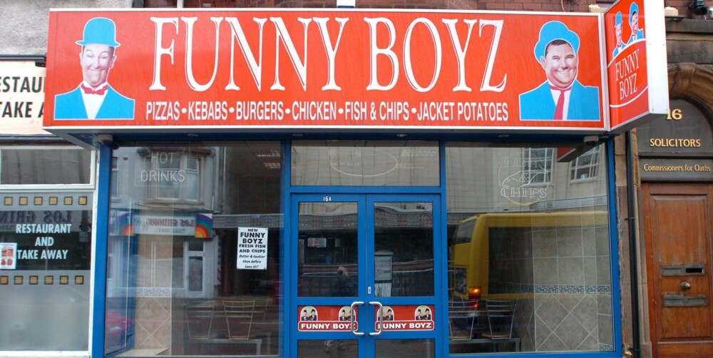 The Funny Boyz takeaway which is linked to the disappearance of Charlene Downes in 2003. Blackpool, England, Britain.