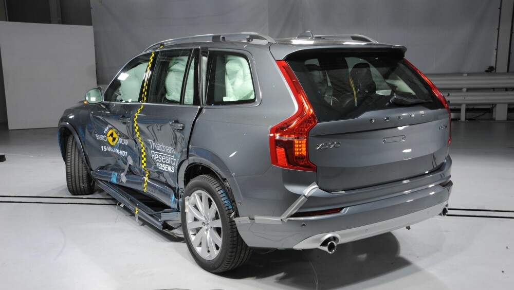 SIKKER: Volvo XC90 viste seg å være den aller sikreste av bilene Euro NCAP har testet så langt i år. FOTO: Euro NCAP