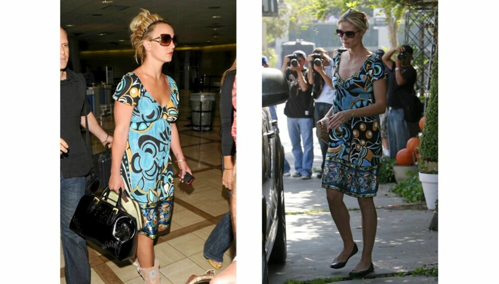 KJOLEDUELL: Hvem kler kjolen best, Britney eller Heidi?