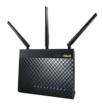 ASUS RT-AC68U var første ruter i AC1900-klassen, noe som betyr datarate på 1300 Mbps på 5 GHz-båndet og 600 Mbps på 2,4 GH-båndet. ASUS RT-AC68U var første ruter i AC1900-klassen, noe som betyr datarate på 1300 Mbps på 5 GHz-båndet og 600 Mbps på 2,4 GH-båndet.
