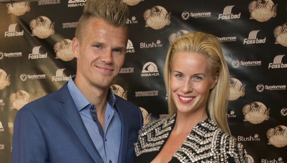 I ekstase: Cathrine Larsåsen og den danske kjæresten Morten Jensen gleder seg til å bli foreldre i vinter.