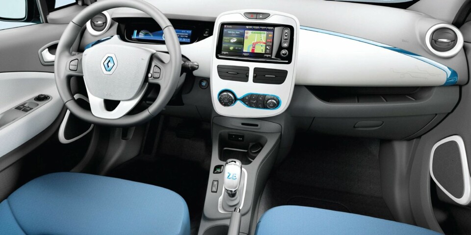 MODERNE: Zoe har Renaults nye multimediesystem som standard. FOTO: Renault